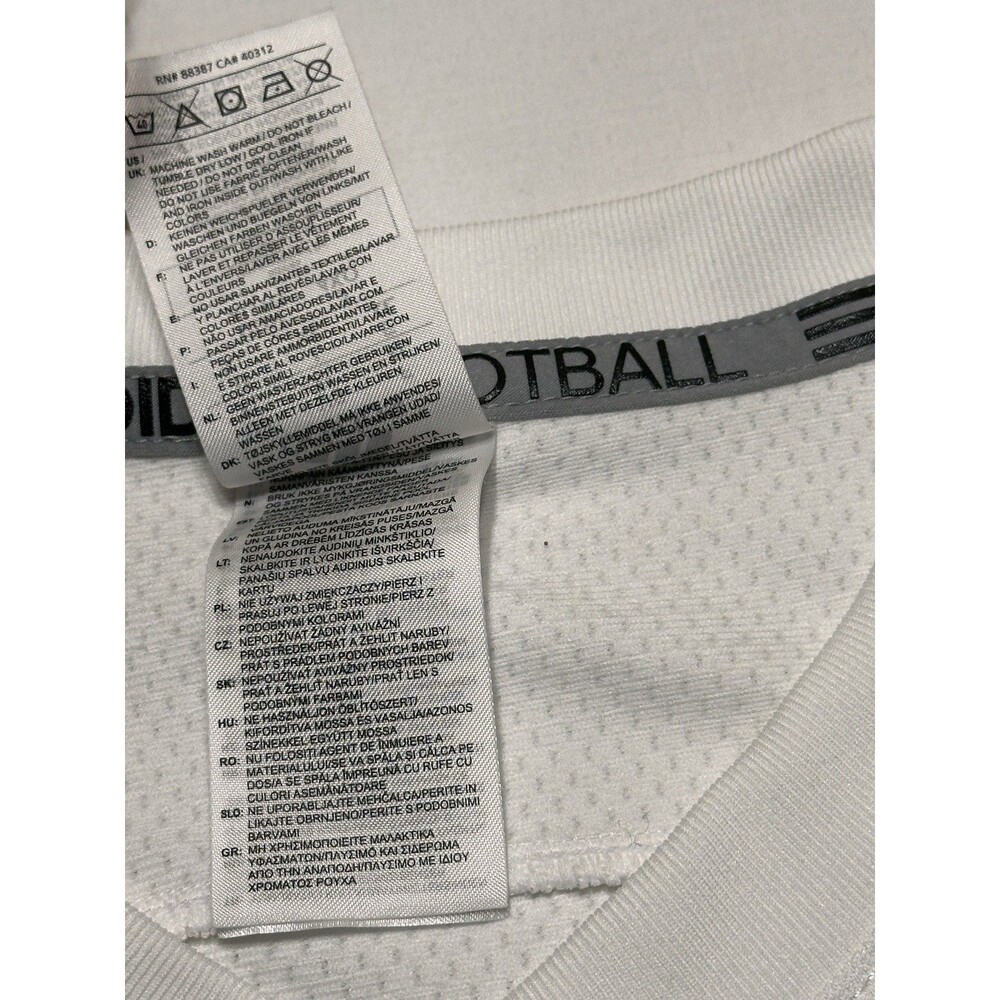 Nebraska Cornhuskers Adidas Football Jersey Mens XL White 7 Frost Ncaa *READ - Picture 9 of 12